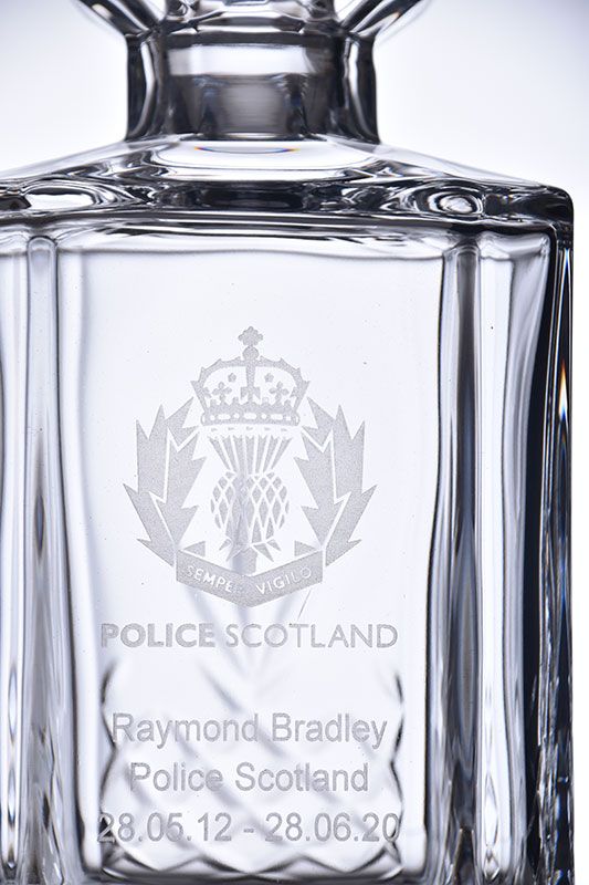 Buckingham Crystal Decanter | Personalisation Options-Text &amp; Logo