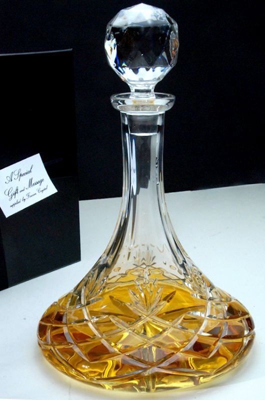 Galleon Crystal Ships Decanter