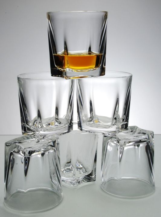 Kathrene Crystal Whisky Glass Set | Satin Presentation Box