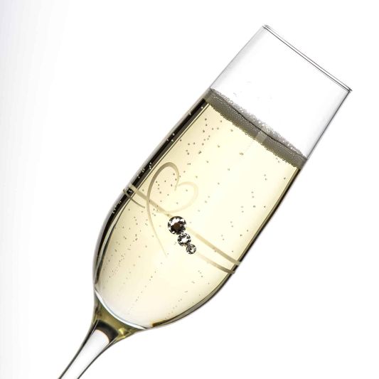 Diamante Petit Champagne Flutes